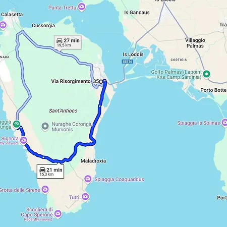 Sant Antioco Yellow With 2 Way Air Con Гостевой дом Сант-Антиоко